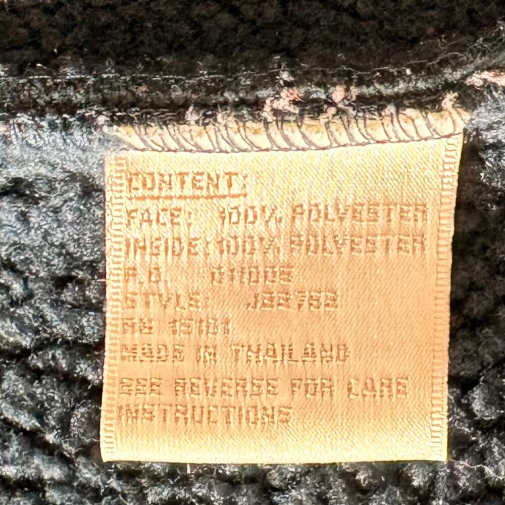 Vintage Jones New York Blue Faux Shearling Coat - Size XL - Picture 9 of 9